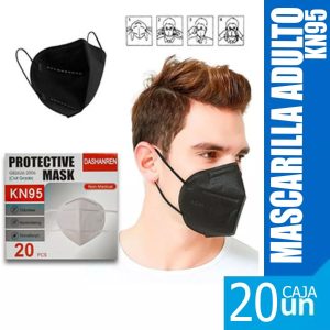 Mascarillas Kn95 Negras En Formato 20