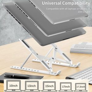 SOPORTE LAPTOP PLEGABLE BLANCO